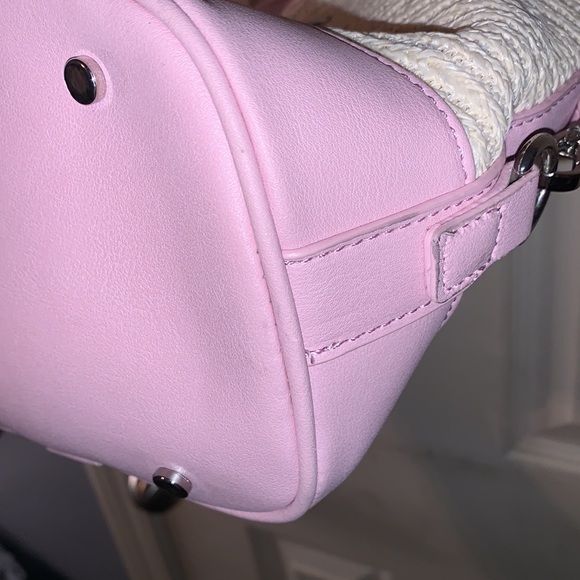 🎀STEVE MADDEN BTEENA RAFFIA PINK BUCKET BAG🎀 - Picture 14 of 15